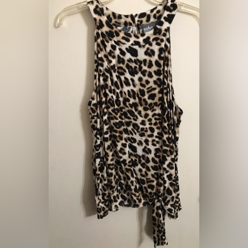 Animal print top